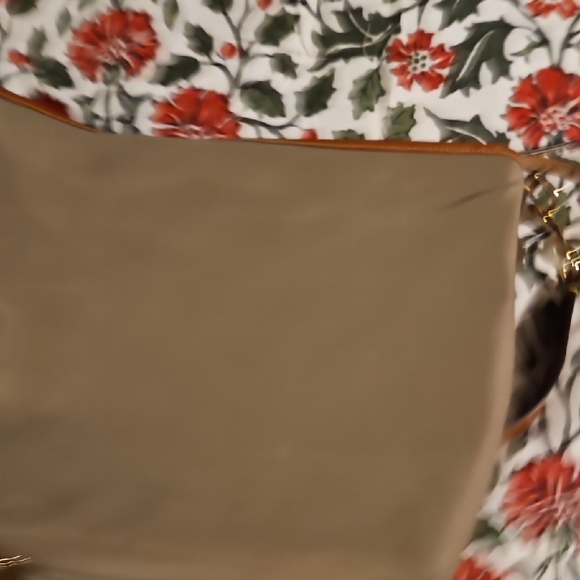 Dooney & Bourke Tan Shoulder Bag with Brown Trim - Picture 9 of 10